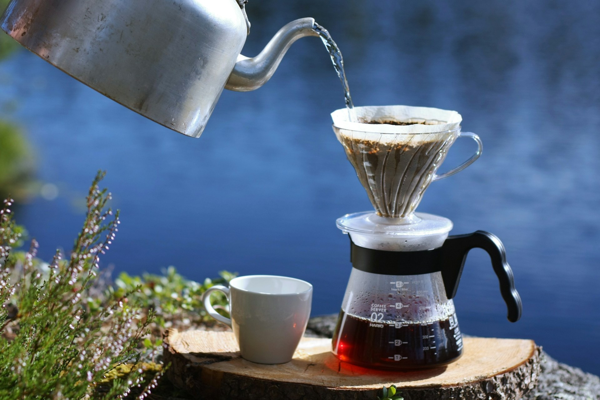 Simple budget coffee brewing setup without an espresso machine